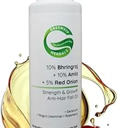Greenviv 10% Bhringraj + 10% Amla + 5% Red Onion Strength & Growth Anti-Hair Fall Oil | Strengthens hair roots, Reduces hair fall & Promotes healthy hair growth | 100ml-picture-22