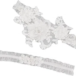 CALANDIS™ 2X Wedding Garter Lace Garter Belt Stretchy Accessories 40cm to 55cm | Womens Clothing-image-99