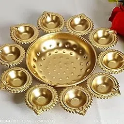 Metal Diya Traditional Diya Urli Tealight Holder Golden Bowl for Floating Flowers and Tea Light Candles Home,Office and Table Decor-picture-16