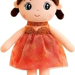SCOOBA Soft Adorable Crown Doll 45cm - Polyfill Washable Cuddly Soft Plush Toy - Helps to Learn Role Play - 100% Safe for Kids (Crown Doll red)-picture-31