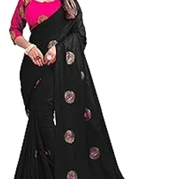 kuvarba fashion Women's Banarasi Silk Saree With Unstiched Blouse Piece-picture-23