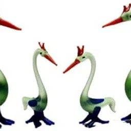 MARBOGLASS India Glass Handicraft Mini Swan Family for Home Decorative Show Pieces Items(Green), 6X7 CM (DK-67GRN)-picture-24