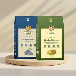 Habibs Orgamatics Natural Dye for Black Hair (Henna and Indigo powder combo pack)-picture-41
