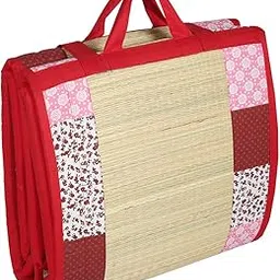 CRAFT OF INDIA Printed Asian Foldable Mat (Red, Cotton, 3x6 Feet, Pack of 1)-picture-11