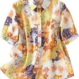 gufrina Women's Floral Regular Fit Shirt-picture-63