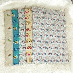 Fabrify New Born Baby Supper Soft Cotton Plastic Mats Pack of 2 (Random Design)-picture-5