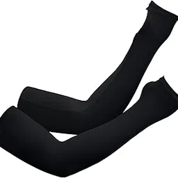 cubatty Arm Cover, Cooling Sensation, Sunscreen, Unisex, Cool, Smooth, Plain, Sweat Absorbent, Quick Drying, Anti-Slip, For Golf, Baseball, Running, Sports, Work-picture-41