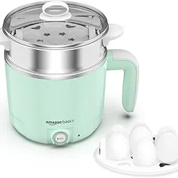 Amazon Basics Multi-Cook Pot Kettle 1.2L | Adjustable Power Modes 325 W and 650 W with 7 - Egg Tray and Steamer | SS 304 Steel | Automatic Overheat Protection | Multipurpose Cooking - Boil Water, tea, Noodles, Steam Rice-image-27