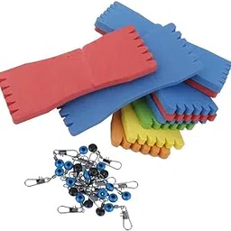 MERISHOPP 20Pcs Space Bean Fishing Clip Connector 10Pcs Fishing Foam Line Board Tackle|Sporting Goods|Fishing|Fishing Equipment|Other Fishing Equipment-picture-12