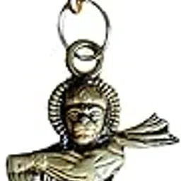 m men style Religious Lord Pawanputra Bajrangbali Hanuman Gada Metal Keychain And Keyring for Home Office Car Bike image 1