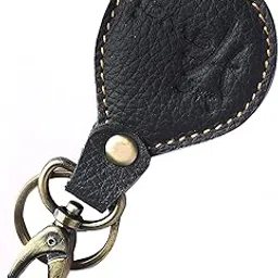 Hawai Genuine Leather Bike and Car Key Chain Key Ring with Loop Lock for Men and Women-picture-28