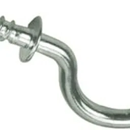 Birsppy 1" Stainless Steel Cup Hooks Corrosion Resistant Screw in (Pack of 10) Silver-picture-21