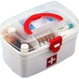 Medical Boxes Medicine Boxes Compact First Aid Boxes Handy Medical Boxes Plastic Pill Boxes Plastic Rectangular Medicine Boxes, Medical Boxes (White) (17 -P3039)-picture-11