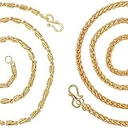 Combo CHAIN Designer Chain Heavy Chain Gold plated Chain (24") for Mens and Boys�-picture-49