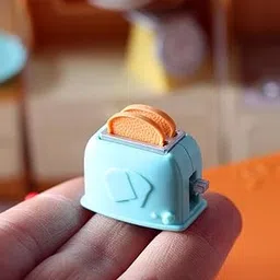 Fashion My Day 2x1:12 Dollhouse Kitchen Appliance Mini Cookware Miniaturess Accessory Toaster | Modern | Clothes & Accessories | Dolls-picture-12