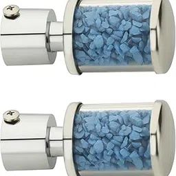 FAST CB26 Diamond Crystal & Stone Curtain Finials for Curtain Rod & Brackets Interior 2pcs (2, Blue)-picture-16