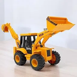 Stylbase Plastic Excavator Bulldozer Construction Toys Durable High-Density Non-Slip Tires Friction Power Toy Trucks Pull Back Unbreakable Vehicle Toy for Kids 3+ Years-picture-30