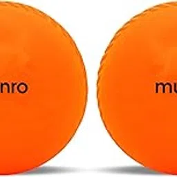 MUNRO Wind Balls Set of Two Balls: Synthetic Cricket Ball Match Practice Cricket Balls, Swing Ball for Indoor & Outdoor Street & Beach Cricket (Pack of 2) (Orange)-picture-10