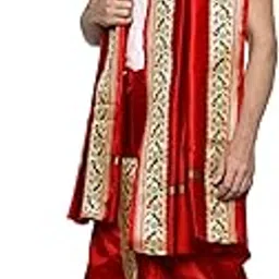 rameshwaram fabrics Readymade Dhoti for Men, Velcro Style Stitched Mens Silk Dhoti Pant Set, Free Size-picture-56