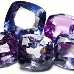 Lab Created Alexendrite at Wholesale Lot (Rs 45/Carat) Fine Quality Square Cushion Shape Loose Gemstone for Reselling Astrologers Jewellers Crystal Healing Astrological Gemini Zodiac Sign-image-19