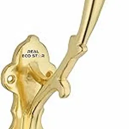 (RES)Metal Wall Hook Hanging Plant Bracket | Decorative Straight Plant Hanger for Pots Bird Feeders, Planters, Lanterns Cotton Wind Chimes Indoor and Outdoor Hanger (Pack Of 1, Helmet 1 Gold)-picture-10