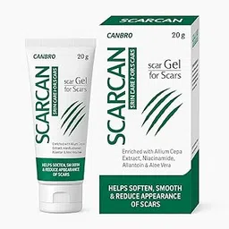 SCARCAN Scar Gel for Scars – Advanced Skin Repair Gel with Allium Cepa, Niacinamide, Allantoin & Aloe Vera | Helps Soften, Smooth & Reduce Appearance of Scars – 20g by CANBRO-picture-36