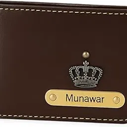 the unique gift studio Men's Personalized Wallet | Customized Slim Stylish Leather Purse with Name & Charm | Unique Birthday Anniversary Gift for Men Boy Love Husband Employees Clients - 28-picture-16