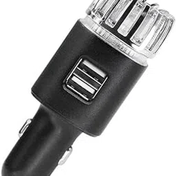 Merishopp 2 in 1 Car Air Purifier Ionizer with Dual USB Charging Ports 12V Air Ionizer Black-picture-25