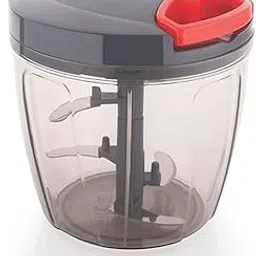 Aidway Enterprises Handy Chopper 1100ml – 6 Sharp Stainless Steel Blades | Manual Vegetable & Fruit Chopper | Large Capacity Food Cutter for Kitchen | Easy to Use & Clean | Polypropylene Body-image-4