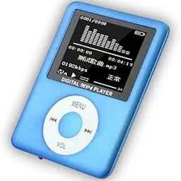 Drumstone ๐๐ ๐๐๐๐๐ ๐๐๐๐๐๐๐๐ Portable Mini MP4 MusicVideo Playback, LCD Display, LosslessSupports 64GB SDCompact Media- BlueCard not included image 1