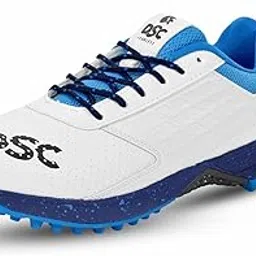 DSC Jaffa 22 Cricket Shoes for Men and Boys UK-5 White-Navy-picture-41