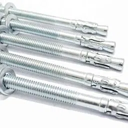 Wedge Type Fully Threaded Design Expansion Zinc Plated Anchor Bolts-In Variable Size: (8mm X 100mm),(Pack of 2 Pcs), Fasteners through bar, Fasteners TB-picture-11