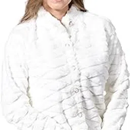 ladywillington Lady Willington Women Woolen Fully Fur Self Design Heavy Hair Rainbow Cardigans Winter Wear Pure Wool Cardigans Long Cotty Fully Warm Cardigan Free Sizes-picture-35