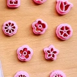Dhanishtha Polymer Clay Cutters | Clay Tools | Stud and Flower Shape Cutters | Jewellery Earing Making | Color May Vary | Set of 10 Designs-picture-32