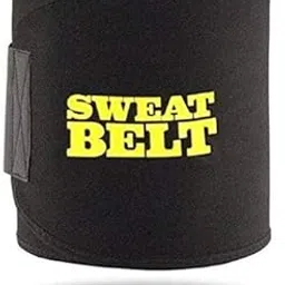 Stomach Reducer Slim Belt Sweat Slim Belt Free Size for Man and Women Fat Burning Healthy Sweat, Weight Loss, Lower Back Posture(Free Size)(Both Men and Women)(Color-Black)-image-30