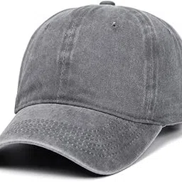 Alexvyan Grey Plain Breathable Head Caps for Unisex Caps with Adjustable Strap in Summer for Men Caps Men for All Sports Cap for Men Women Cap Sports Caps for Men-picture-47