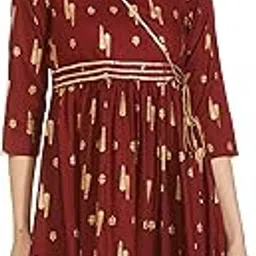 amazon brand - tavasya Women's Rayon Straight Festive Kurti-picture-52