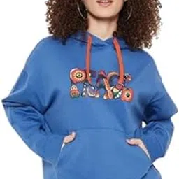 hang & wear Trendy Printed Full Sleeves Women Stylish Hooded Neck Fleece Hoodie for Winter | Girls Hoodie with Pocket-picture-14