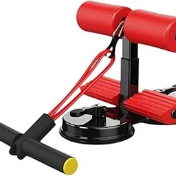 Sit up Bar Floor Holder 3 Adjustable Height Situp Bar for Thighs Office Home Red-picture-29