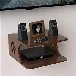 AMAZE SHOPPEE Exclusively Designed Wall Shelf for Set Top Box/WiFi Router/tv Entertainment Unit (Number of Shelves - 2)-image-8