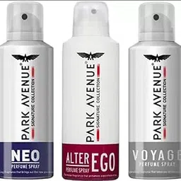PARK AVENUE NEO DEODORANT SPRAY 140 ML+ALTER EGO DEODORANT SPRAY 140 ML+VOYAGE DEODORANT SPRAY 140 ML Deodorant Spray - For Men & Women (140 ml, Pack of 3)-picture-47