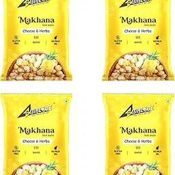 SMACHOZ Roasted Makhana | Foxnut | Cheese & Herbs Flavoured 11g Each (Pack of 5) | Gluten Free | Roasted - Not Fried | Healthy Super Food | Calcium Rich | No Cholesterol | Phool Makhana-picture-11