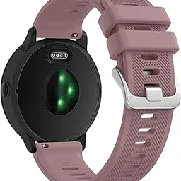 Tobfit Straps Compatible with Garmin Vivoactive 5/3,Venu Sq/Venu Watch Band for Women Men, 20mm Soft Silicone Sport Strap for Garmin Vivoactive 3/5, Vivomove HR, Forerunner 245/645 Music-image-75