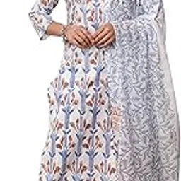 rytras Women's Cotton Straight Kurta Set with Palazzo Pants & Dupatta-picture-49