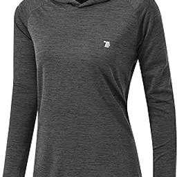 tbmpoy Womens UPF 50+ Sun Protection Hoodie Shirt Long Sleeve Fishing Hiking Outdoor UV Shirt Lightweight Dark Grey XS-picture-41