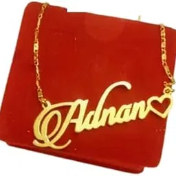 Adnan name pendant necklace 18k gold plated jewellery for women and men-picture-34