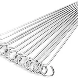 Dynore Stainless Steel 12 Inch Barbeque Rods- Set of 12-picture-13