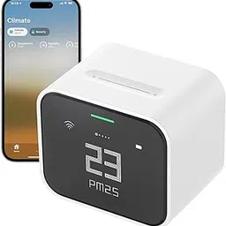 CALMORA Air Quality Monitor Lite with Wi-Fi, Supports HomeKit, Detects PM2.5, PM10, CO2, Temperature and Humidity, Tests Indoor Air Pollution with Accurate Measurement-picture-11