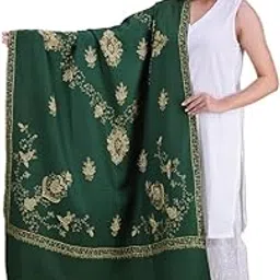 Women's Hand Embroidered Pure Wool Shawl-image-73