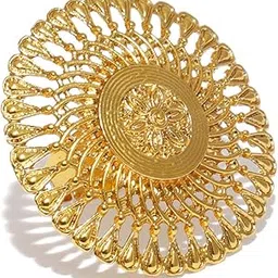 zaveri pearls Splendid Gold Look Finely Detailed Adjustable Finger Ring For Women-ZPFK9377-picture-56